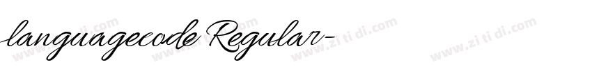 languagecode Regular字体转换 languagecode Regular字体转换
